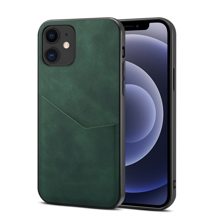 For iPhone 12 / 12 Pro Skin Feel PU + TPU Protective Case with Card Slot