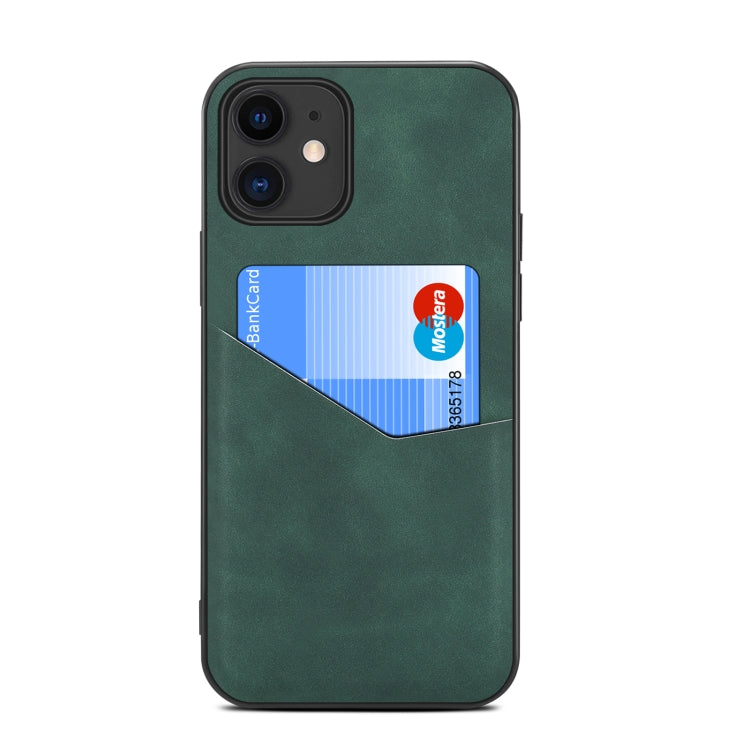 For iPhone 12 / 12 Pro Skin Feel PU + TPU Protective Case with Card Slot