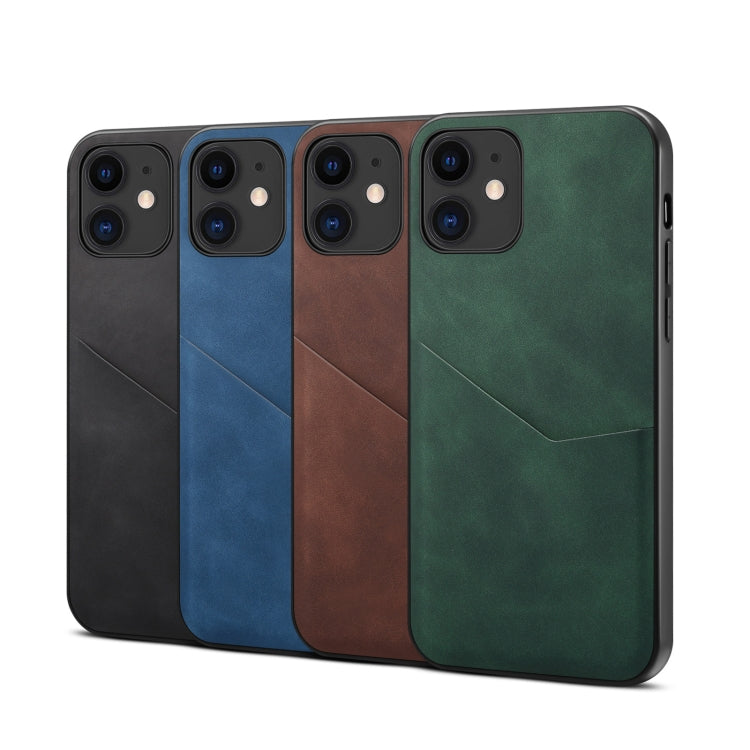 For iPhone 12 / 12 Pro Skin Feel PU + TPU Protective Case with Card Slot