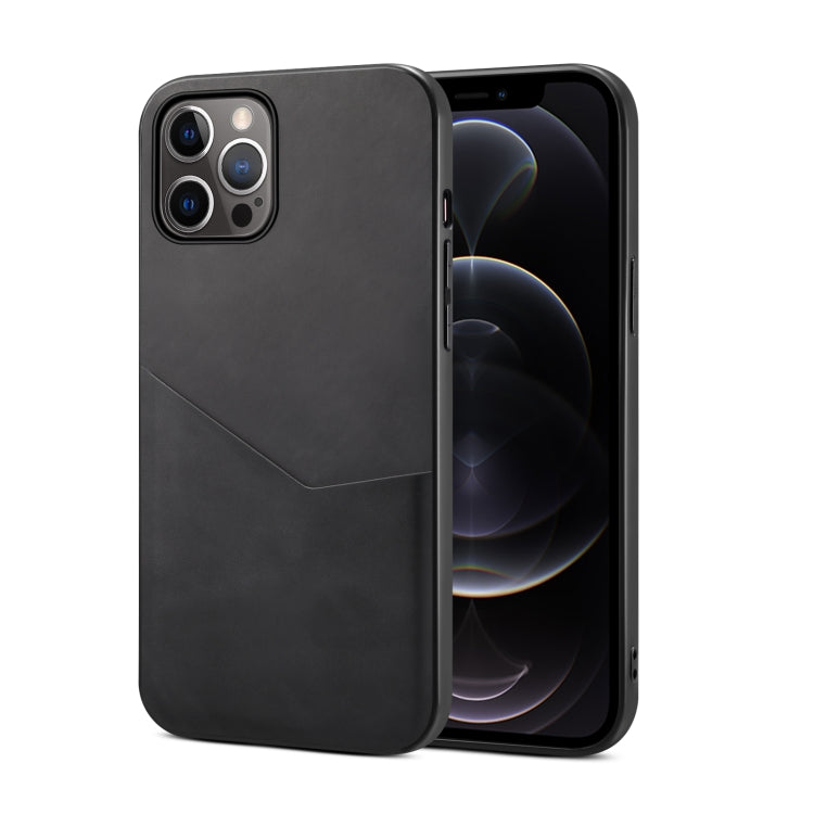 For iPhone 12 Pro Max Skin Feel PU + TPU Protective Case with Card Slot