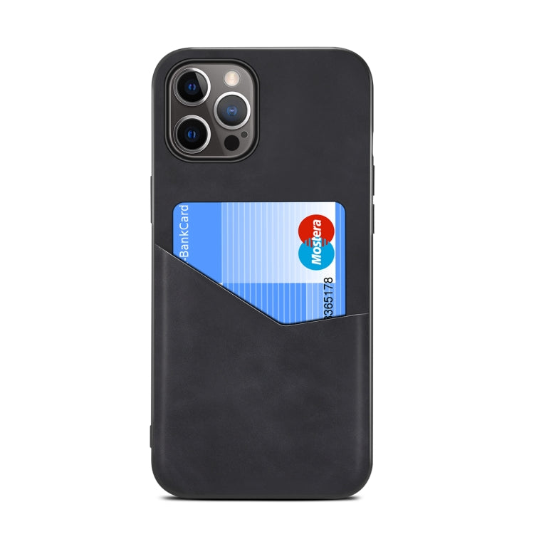 For iPhone 12 Pro Max Skin Feel PU + TPU Protective Case with Card Slot