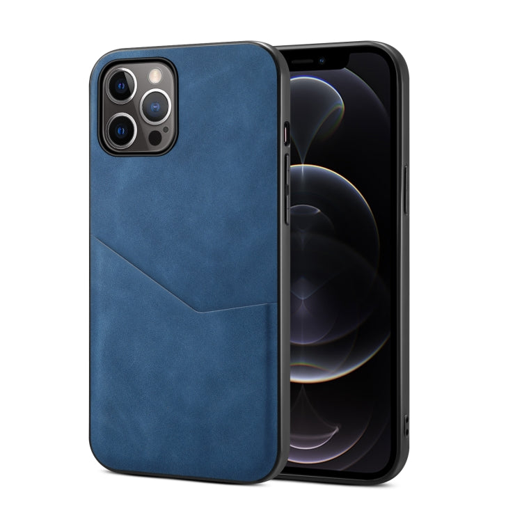 For iPhone 12 Pro Max Skin Feel PU + TPU Protective Case with Card Slot