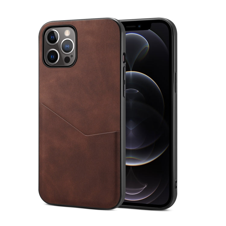 For iPhone 12 Pro Max Skin Feel PU + TPU Protective Case with Card Slot