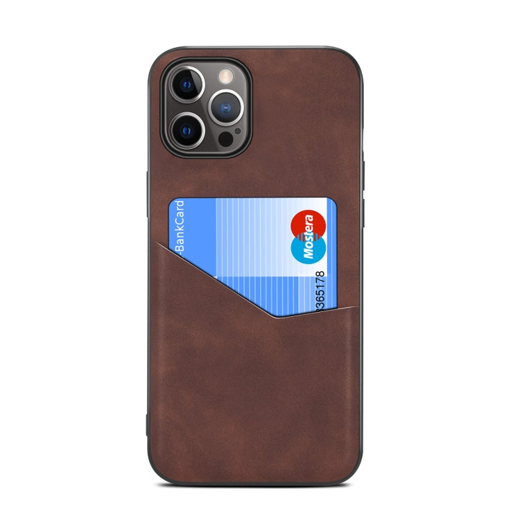 For iPhone 12 Pro Max Skin Feel PU + TPU Protective Case with Card Slot