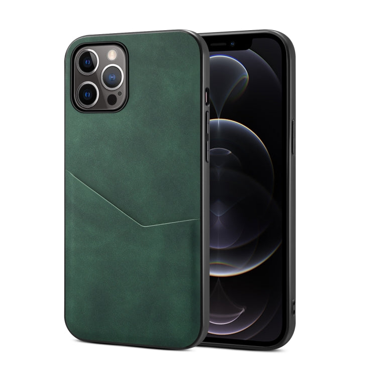 For iPhone 12 Pro Max Skin Feel PU + TPU Protective Case with Card Slot