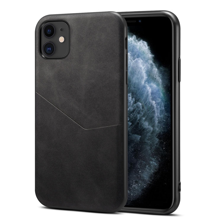 For iPhone 11 Skin Feel PU + TPU Protective Case with Card Slot