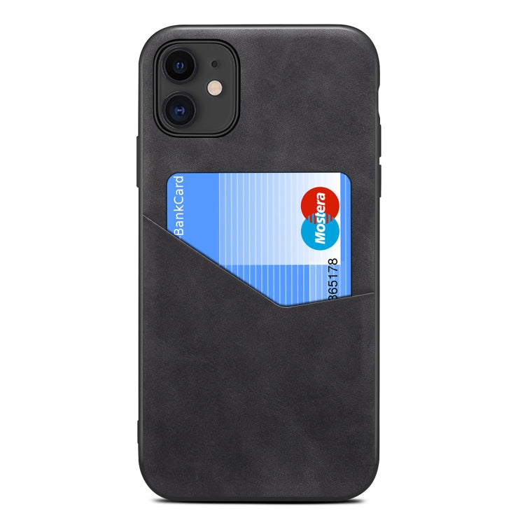 For iPhone 11 Skin Feel PU + TPU Protective Case with Card Slot