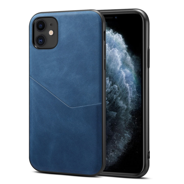 For iPhone 11 Skin Feel PU + TPU Protective Case with Card Slot