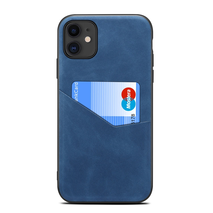 For iPhone 11 Skin Feel PU + TPU Protective Case with Card Slot
