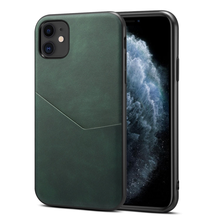 For iPhone 11 Skin Feel PU + TPU Protective Case with Card Slot