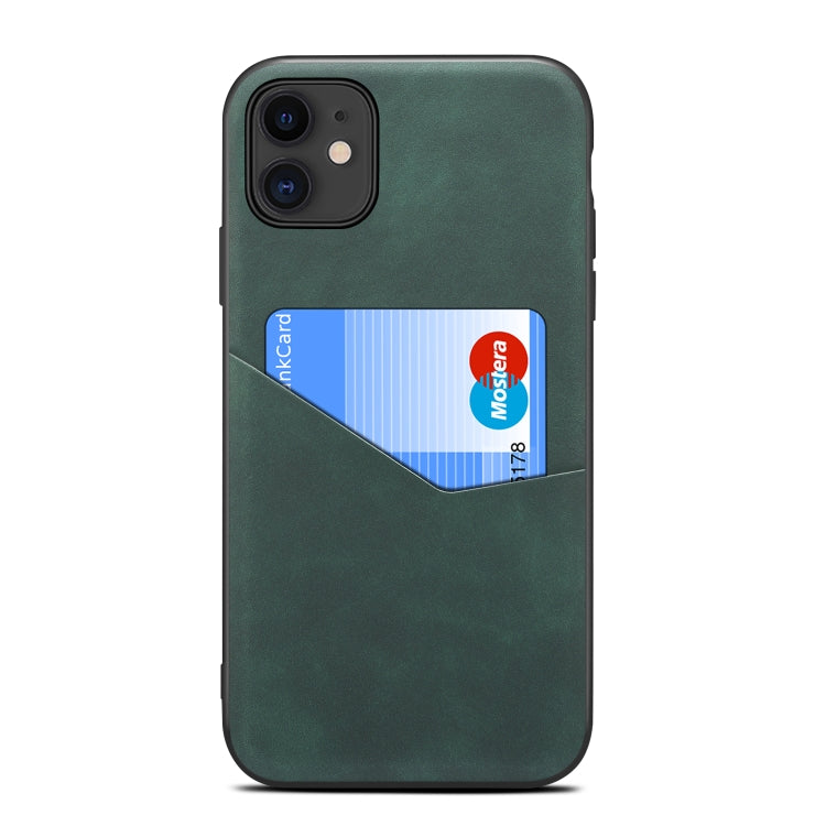 For iPhone 11 Skin Feel PU + TPU Protective Case with Card Slot