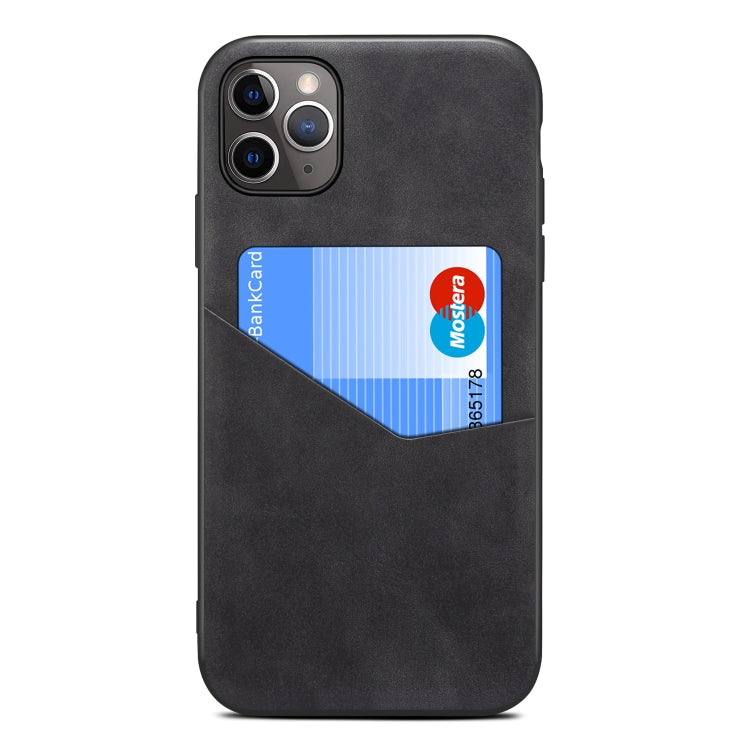 For iPhone 11 Pro Max Skin Feel PU + TPU Protective Case with Card Slot