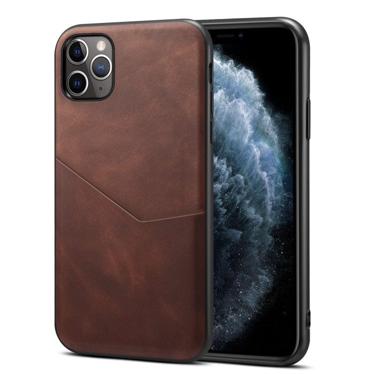 For iPhone 11 Pro Max Skin Feel PU + TPU Protective Case with Card Slot