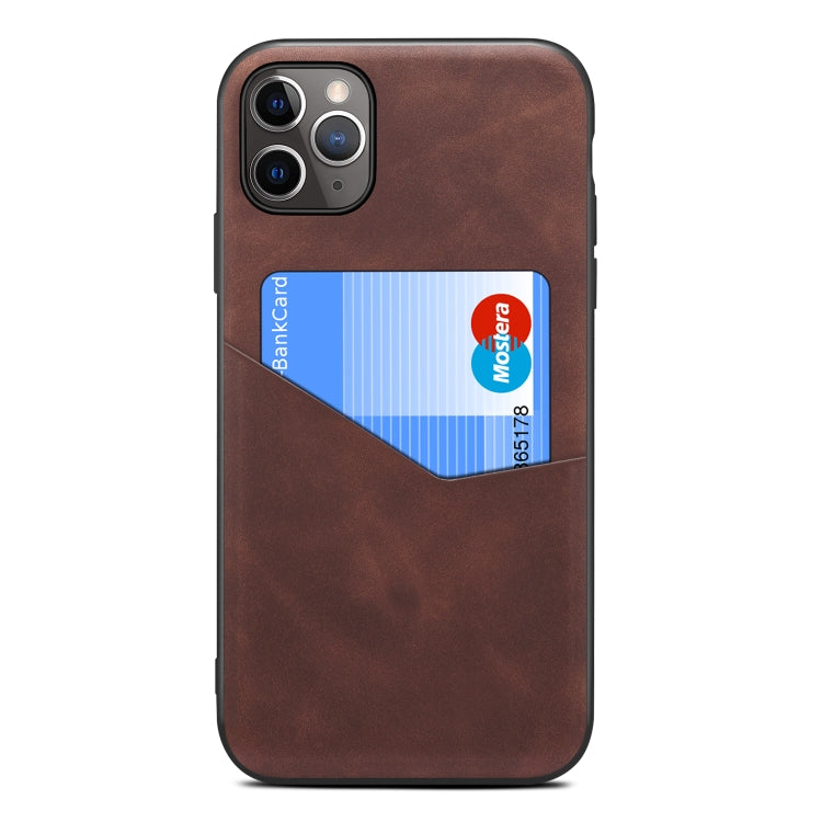 For iPhone 11 Pro Max Skin Feel PU + TPU Protective Case with Card Slot