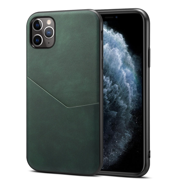 For iPhone 11 Pro Max Skin Feel PU + TPU Protective Case with Card Slot