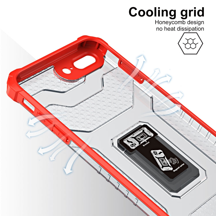 Armor Clear PC + TPU Shockproof Case with Metal Ring Holder For iPhone 8 Plus / 7 Plus