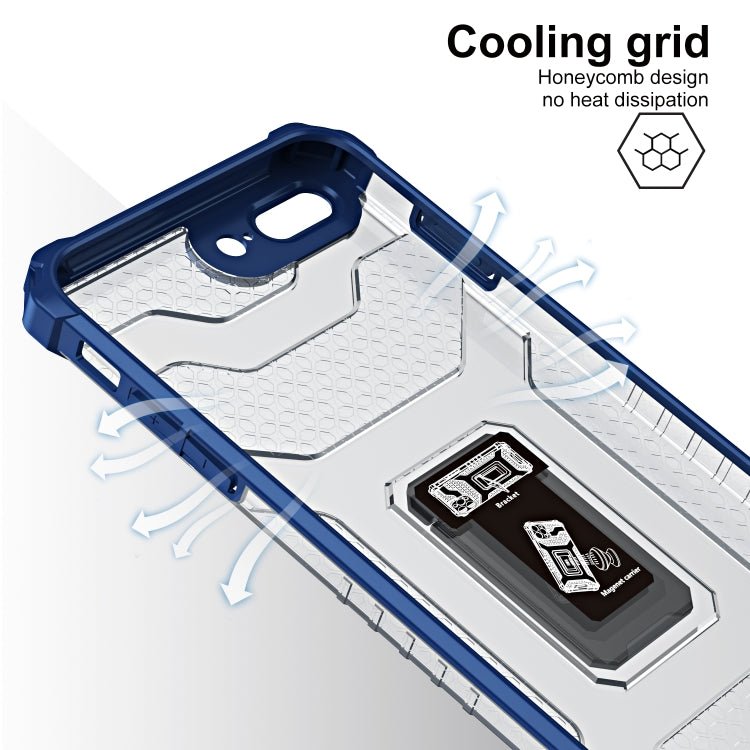 Armor Clear PC + TPU Shockproof Case with Metal Ring Holder For iPhone 8 Plus / 7 Plus