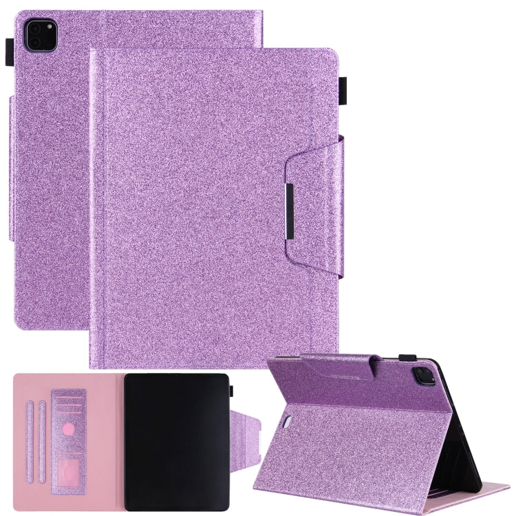 For iPad Pro 12.9 2022 / 2021 / 2020 / 2018 Glitter Powder Horizontal Flip Leather Tablet Case with Holder & Card Slot & Photo Frame & Wallet