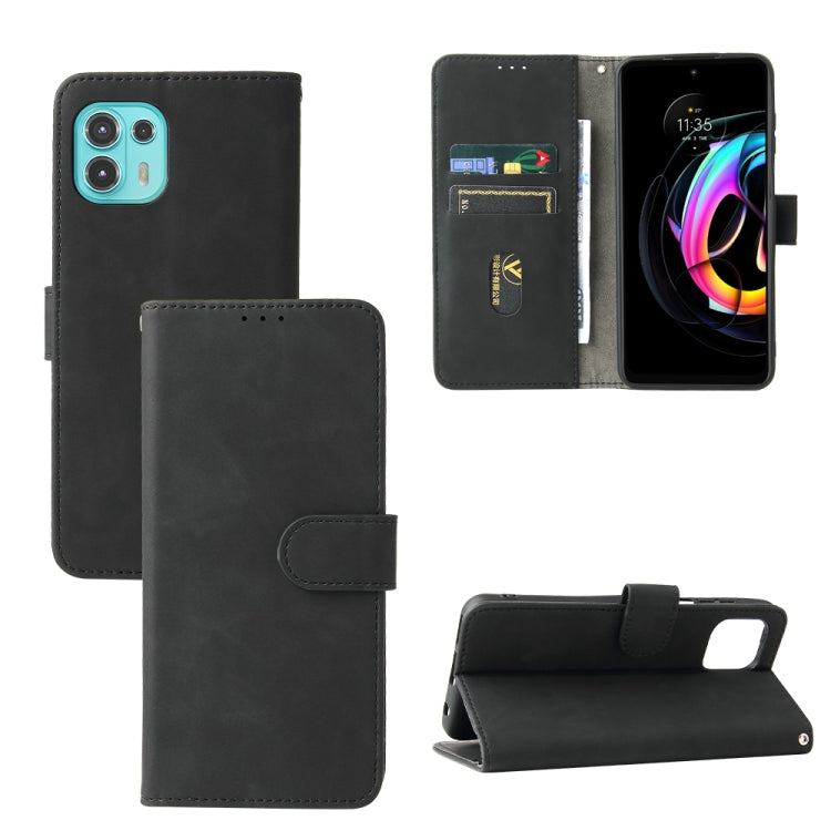 Solid Color Skin Feel Magnetic Buckle Horizontal Flip Calf Texture PU Leather Case with Holder & Card Slots & Wallet For Motorola Edge 20 Lite