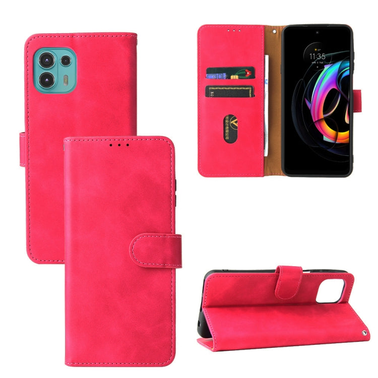 Solid Color Skin Feel Magnetic Buckle Horizontal Flip Calf Texture PU Leather Case with Holder & Card Slots & Wallet For Motorola Edge 20 Lite