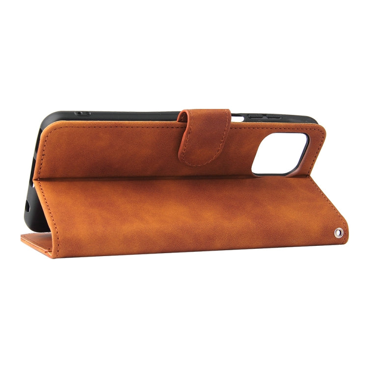 Solid Color Skin Feel Magnetic Buckle Horizontal Flip Calf Texture PU Leather Case with Holder & Card Slots & Wallet For Motorola Edge 20 Lite