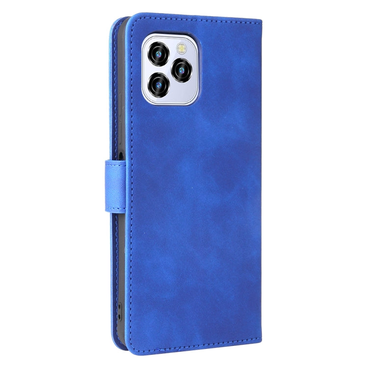Solid Color Skin Feel Magnetic Buckle Horizontal Flip Calf Texture PU Leather Case with Holder & Card Slots & Wallet For Oukitel C21 Pro
