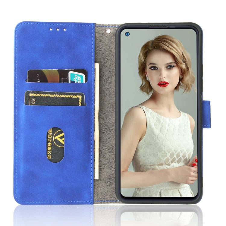 Solid Color Skin Feel Magnetic Buckle Horizontal Flip Calf Texture PU Leather Case with Holder & Card Slots & Wallet For Oukitel C21 Pro