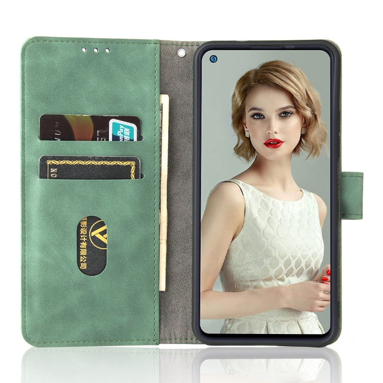 Solid Color Skin Feel Magnetic Buckle Horizontal Flip Calf Texture PU Leather Case with Holder & Card Slots & Wallet For Oukitel C21 Pro
