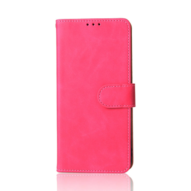 Solid Color Skin Feel Magnetic Buckle Horizontal Flip Calf Texture PU Leather Case with Holder & Card Slots & Wallet For Oukitel C21 Pro
