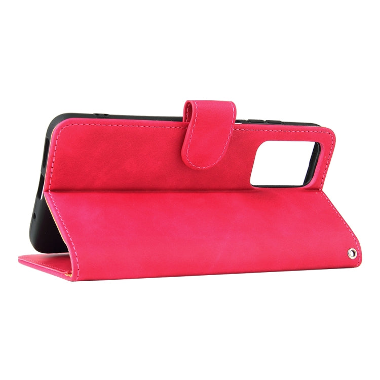 Solid Color Skin Feel Magnetic Buckle Horizontal Flip Calf Texture PU Leather Case with Holder & Card Slots & Wallet For Xiaomi Redmi 10