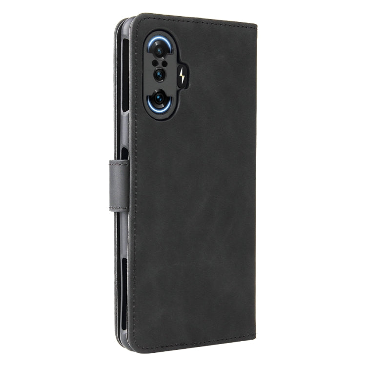 Solid Color Skin Feel Magnetic Buckle Horizontal Flip Calf Texture PU Leather Case with Holder & Card Slots & Wallet For Xiaomi Poco F3 GT / Redmi K40 Gaming