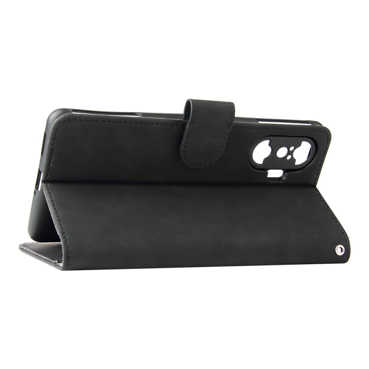 Solid Color Skin Feel Magnetic Buckle Horizontal Flip Calf Texture PU Leather Case with Holder & Card Slots & Wallet For Xiaomi Poco F3 GT / Redmi K40 Gaming