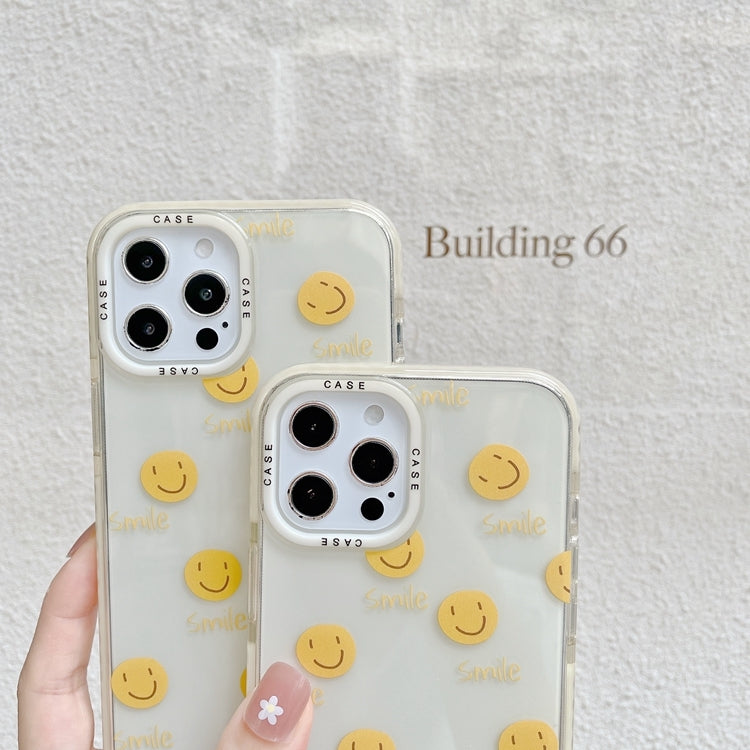 For iPhone XR Thickened TPU Shockproof Protective Case(Smile)
