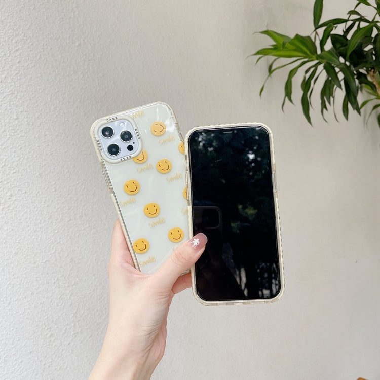 For iPhone XS Max Thickened TPU Shockproof Protective Case(Smile)
