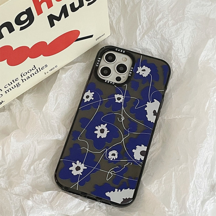 For iPhone 11 Thickened TPU Shockproof Protective Case (Flower)