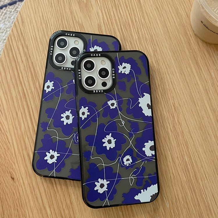 For iPhone SE 2022 / SE 2020 / 8 / 7 Thickened TPU Shockproof Protective Case(Flower)