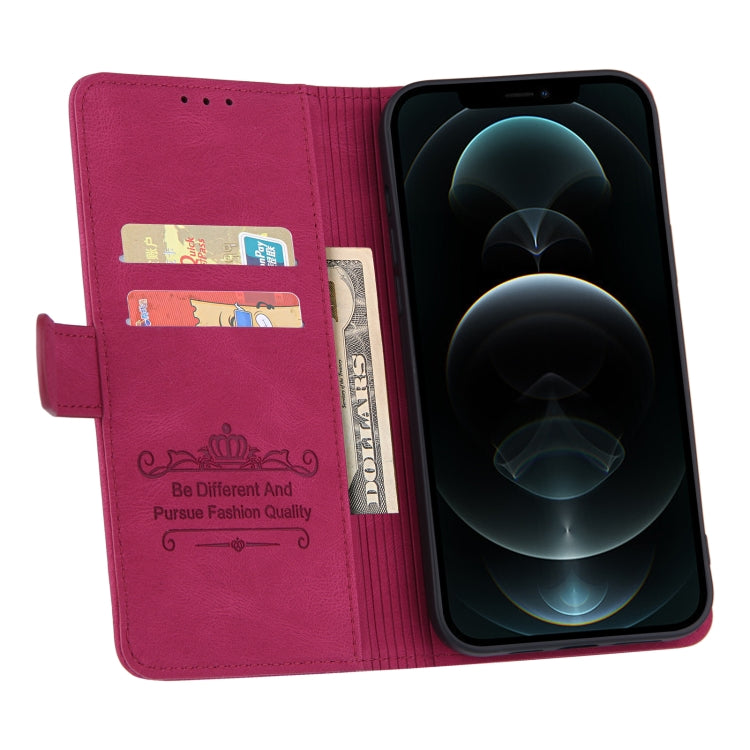 For iPhone 13 Reverse Buckle Horizontal Flip PU Leather Case with Holder & Card Slot & Wallet