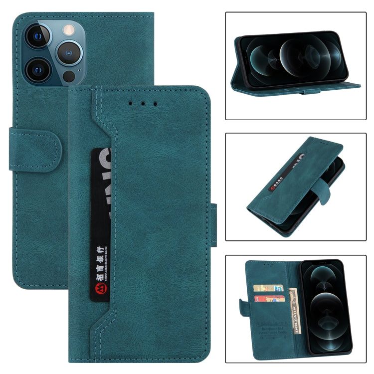 For iPhone 13 Pro Reverse Buckle Horizontal Flip PU Leather Case with Holder & Card Slot & Wallet