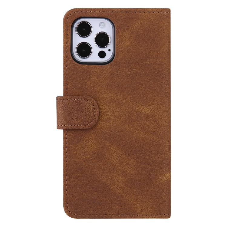 For iPhone 12 Pro Max Reverse Buckle Horizontal Flip PU Leather Case with Holder & Card Slot & Wallet