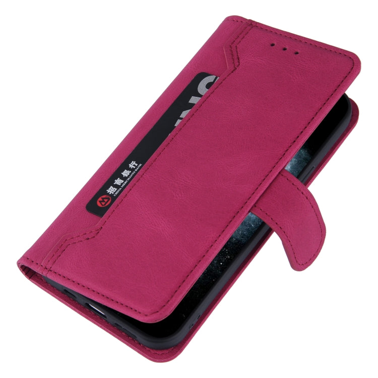 For iPhone 12 Pro Max Reverse Buckle Horizontal Flip PU Leather Case with Holder & Card Slot & Wallet