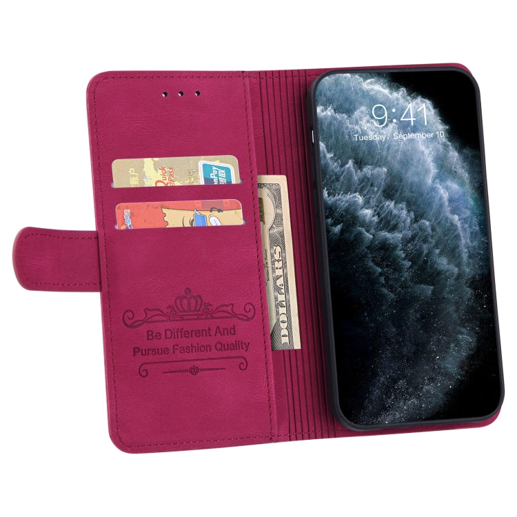 For iPhone 12 Pro Max Reverse Buckle Horizontal Flip PU Leather Case with Holder & Card Slot & Wallet