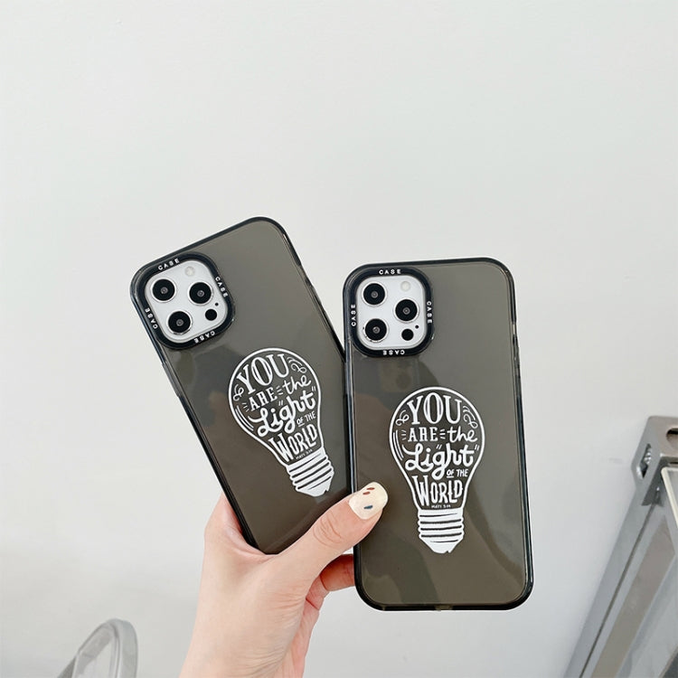 For iPhone 12 Thickened TPU Shockproof Protective Case(Bright Lamp)