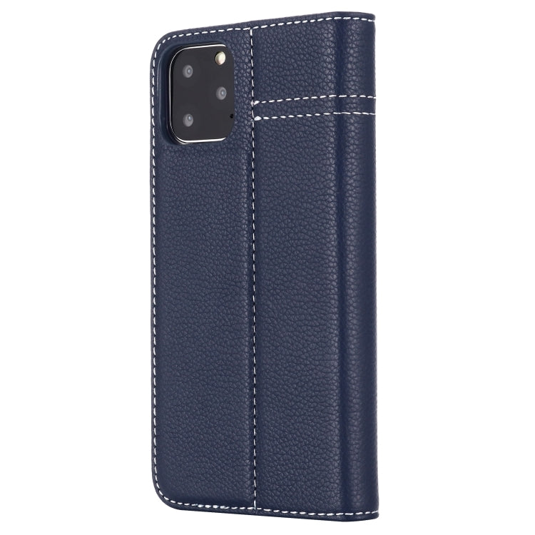 For iPhone 11 Pro GEBEI Top-grain Leather Horizontal Flip Protective Case with Holder & Card Slots
