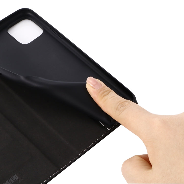 For iPhone 11 Pro Max GEBEI Top-grain Leather Horizontal Flip Protective Case with Holder & Card Slots