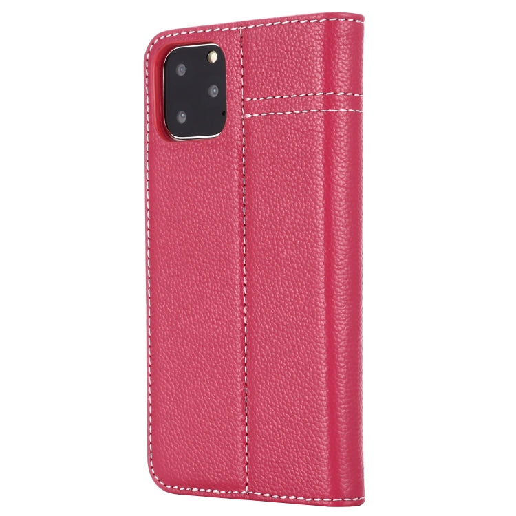 For iPhone 11 Pro Max GEBEI Top-grain Leather Horizontal Flip Protective Case with Holder & Card Slots