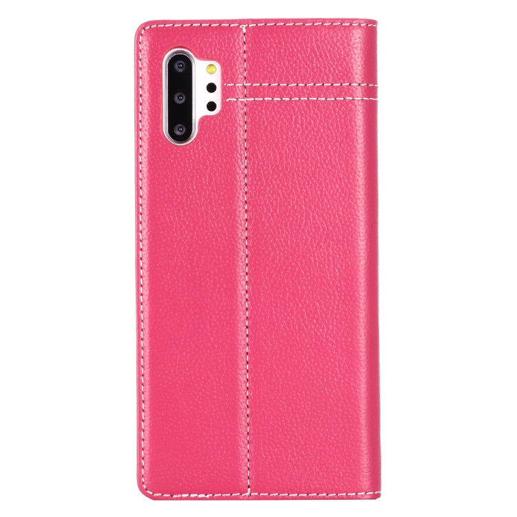 For Galaxy Note 10+ GEBEI Top-grain Leather Horizontal Flip Protective Case with Holder & Card Slots