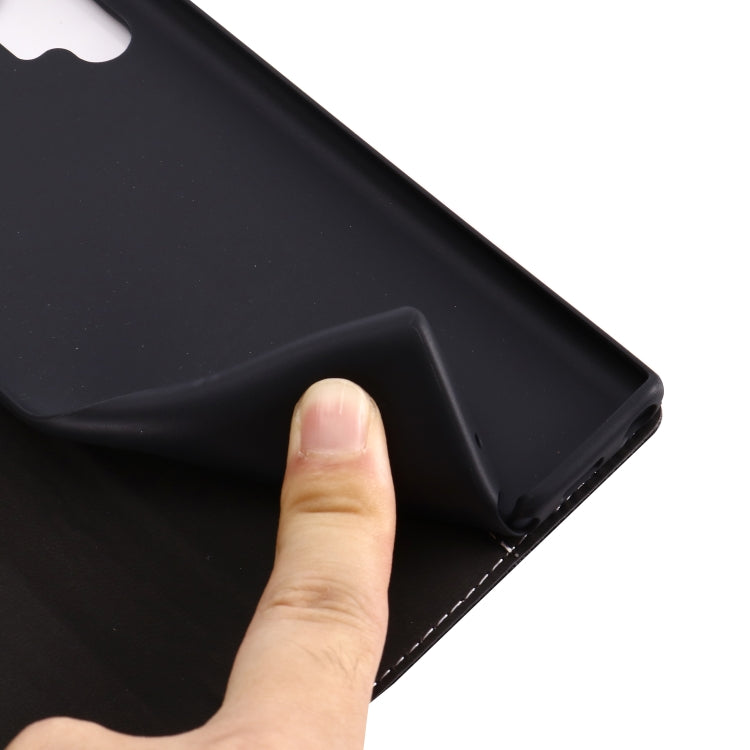 For Galaxy Note 10+ GEBEI Top-grain Leather Horizontal Flip Protective Case with Holder & Card Slots