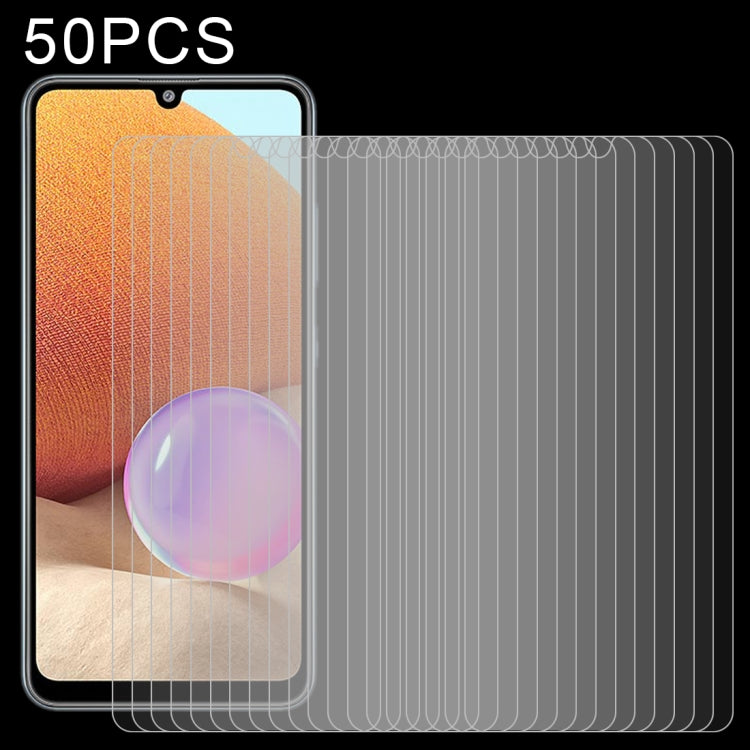 For Samsung Galaxy A32 4G 50 PCS 0.26mm 9H 2.5D Tempered Glass Film
