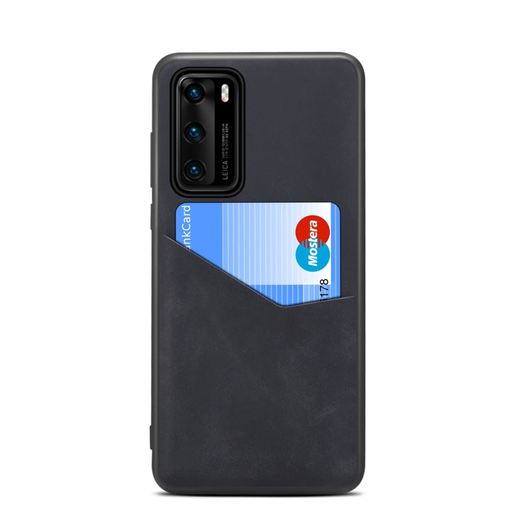 For Huawei P40 Skin Feel PU + TPU Protective Case with Card Slot