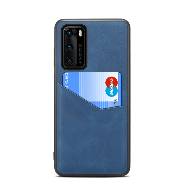 For Huawei P40 Skin Feel PU + TPU Protective Case with Card Slot